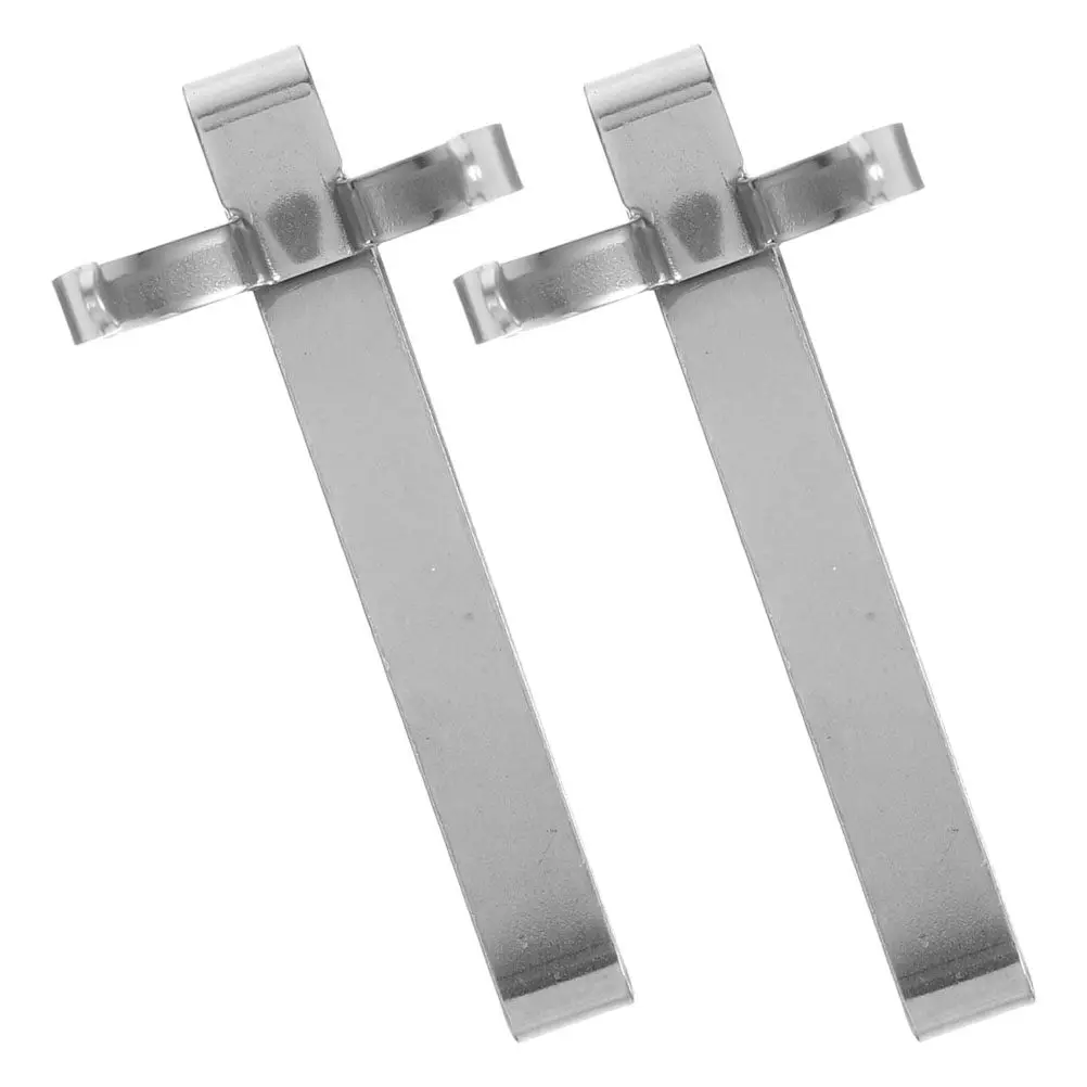 2Pcs Metal Flashlight Clip Stainless Steel Pocket Belt Waist Clip Portable Secure Flashlight Mount Holder for All Flashlights