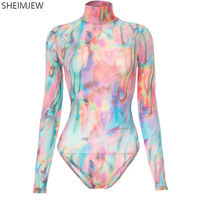 New Summer Swimming Swimsuit 3d Print Bodysuit Costume Halloween Sexy Adult Cosplay Anime Tight Ladies Long-sleeved Jumpsuit