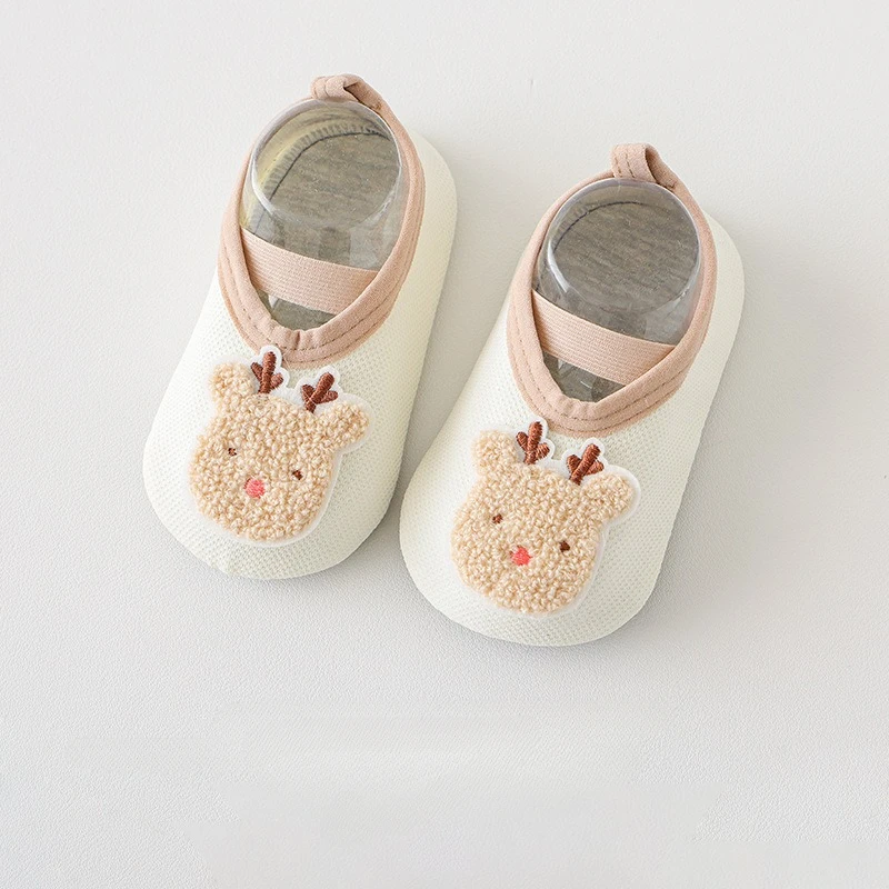 New Spring Summer Cute Cartoon Infant Baby Sock Shoes Children with Soft Soles Anti Slip Girl Boy Toddler Floor First Walkers