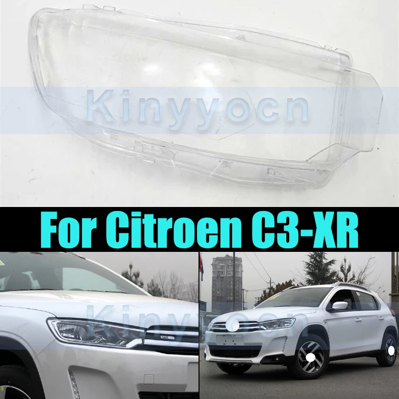 

Стеклянная крышка передней фары для Citroen C3-XR, корпус передней фары, прозрачная крышка, линза