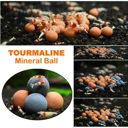 20PCS Crystal Red Bee Shrimp Tank Tourmaline Mineral Ball Long Time Effect Slow Release