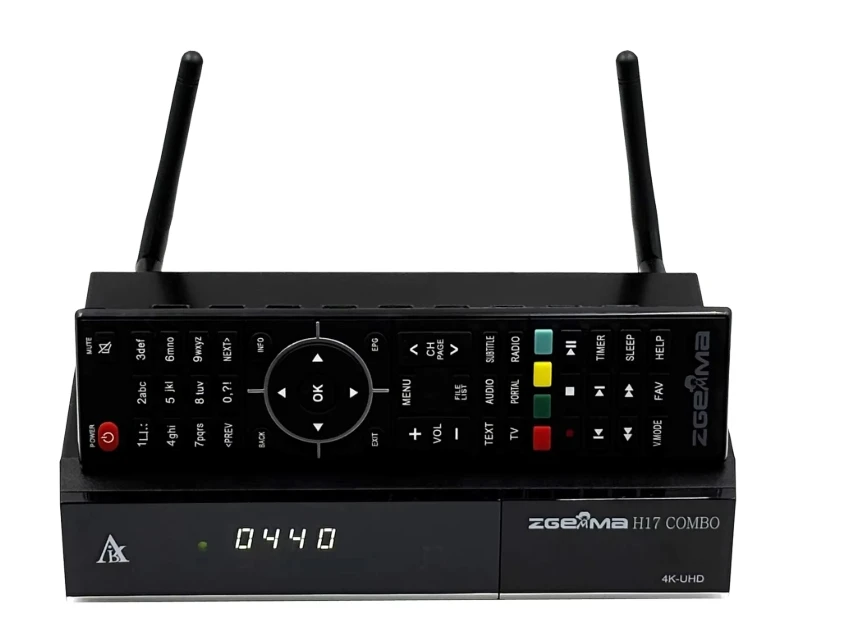[Genuine] Newest ZGEMMA H17 COMBO Best Dual-mode Satellite TV Receiver DVB S2X+DVB T2/C 4K UHD-2160P Equipped with Enigma2 Linux