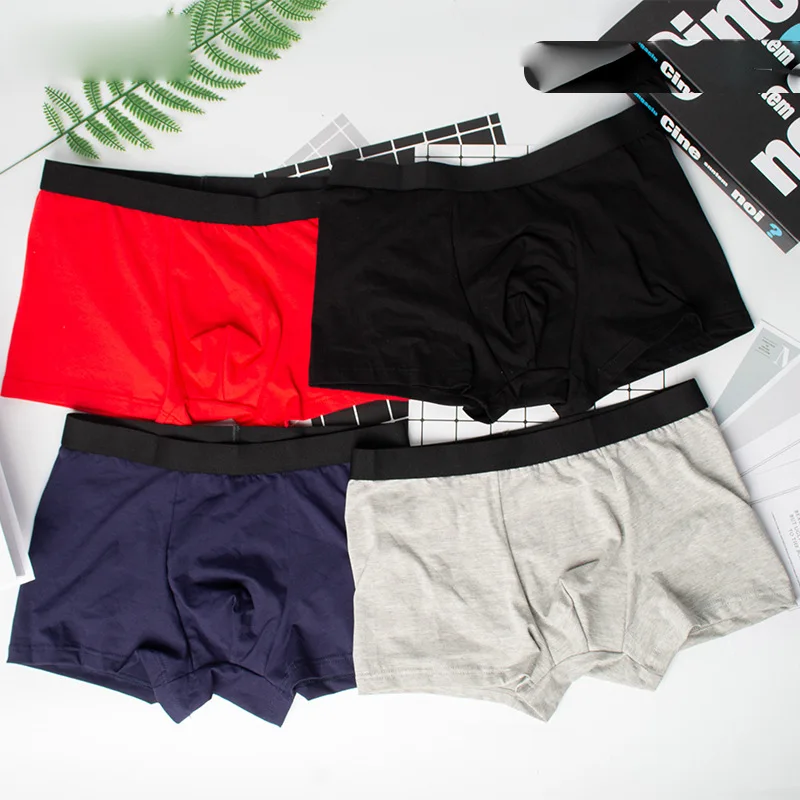 3pcs Man Underwear Boxers Comfortable Undershorts Breathable Underwear Random Color Undershorts Homme XL XXL 3XL 4XL Sizes Pants