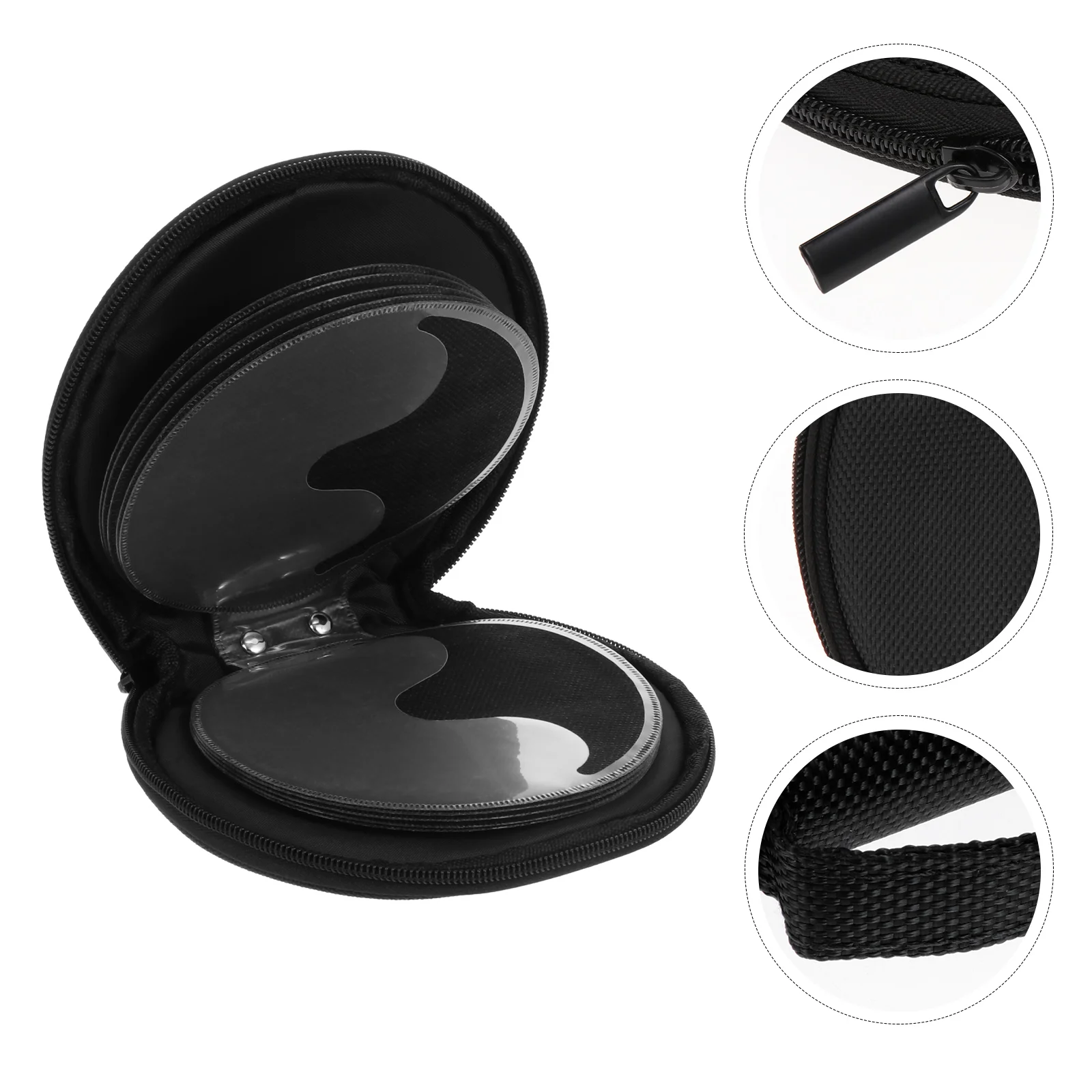 20 Capacity Dvd Storage Wallet CD Bag Car CDs Case Round Organizer Travel Zip Wallets