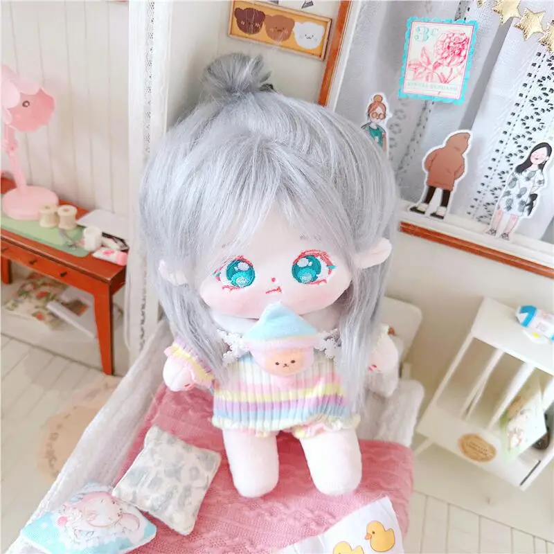 

20cm Cotton Baby Clothes Idol Star Dolls Cute Stuffed Customization Figure Toys Cotton Baby Doll Plushies Toys Fans Collection