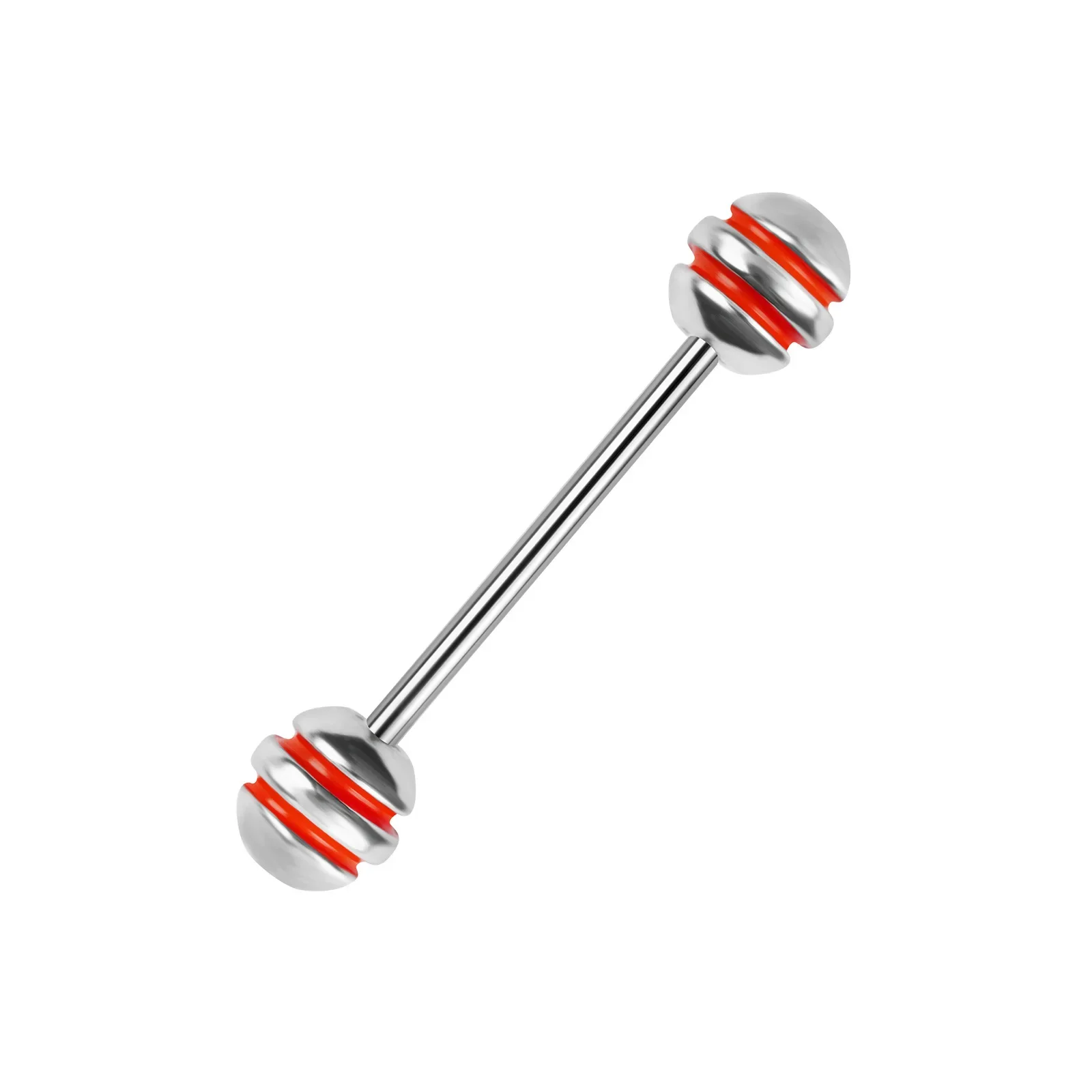 ثقب لسان من الفولاذ المقاوم للصدأ ، مسمار لسان ، حلقة حليب ، دمبلل ، كرة مزدوجة ، حلقة حلمة ، مجوهرات ثقب جسم الإنسان ، جديدة