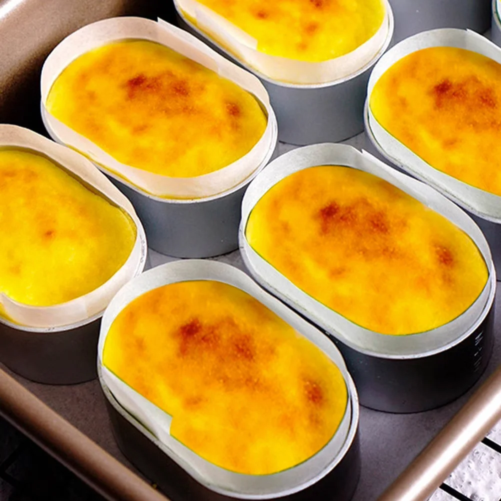 

100Pcs Nonstick Half Baked Cheese Cake Pan Liner Strips Parchment Paper Bread Cake Baking Supplies 19x3cm Bakeware Sheet