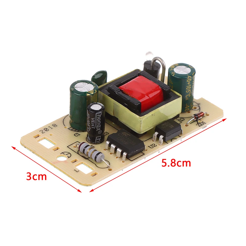 Módulo de alimentación conmutada de 5V, 2A, 12V, 1A, 10/12W, placa de circuito desnuda de alimentación aislada, decodificador de altavoz de 5V, fuente de alimentación de luz LED