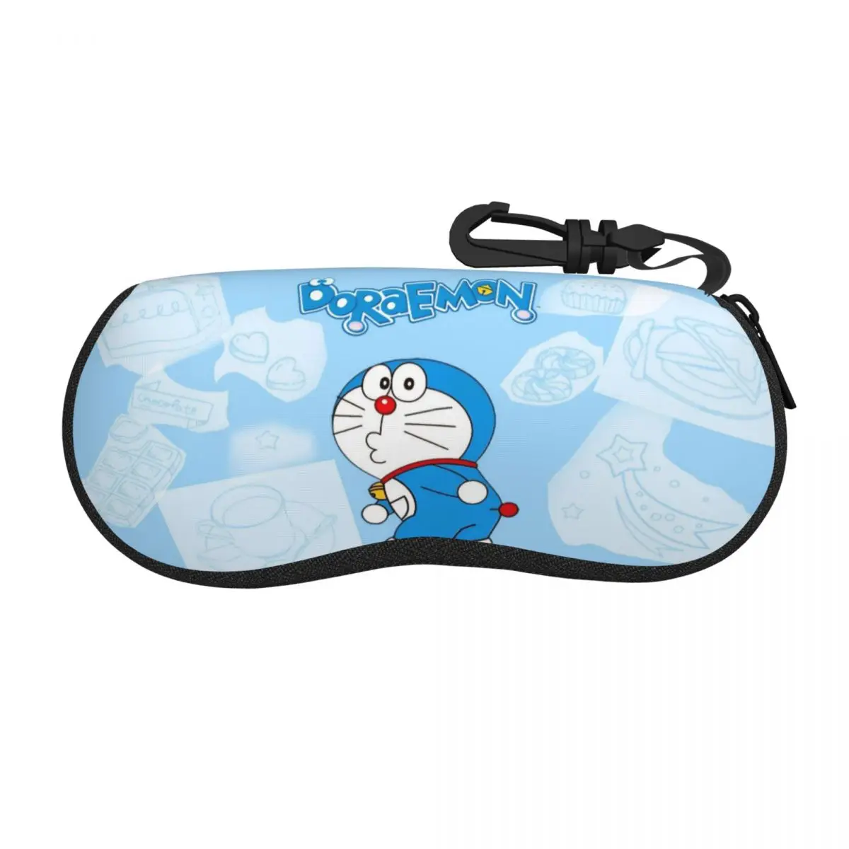 

Doraemons Blue Cats Cat Accessories Glasses Case for Women Men Travel Box Sunglasses Storage Box Protector Sunglasses Box