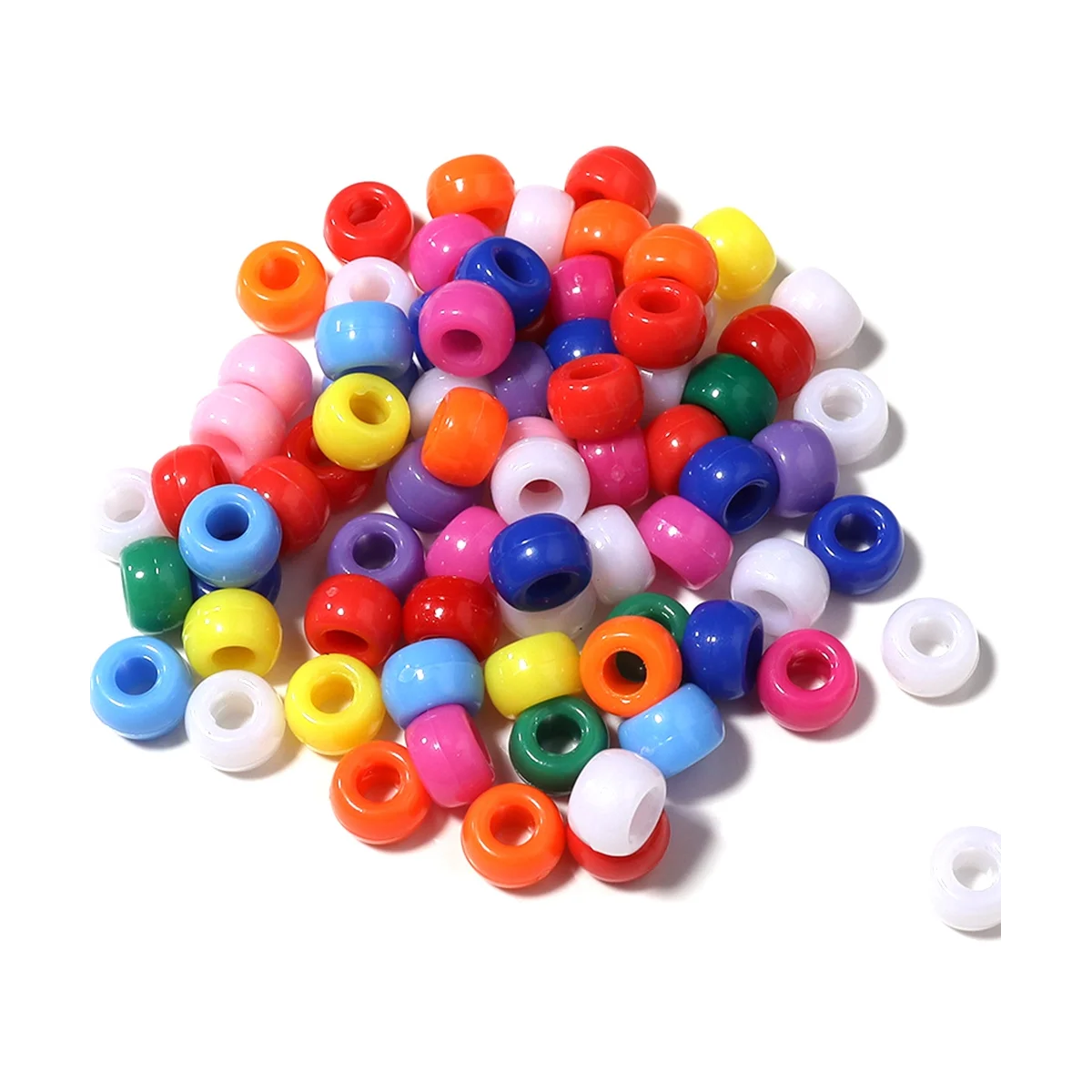 Kandi Beads Bulk for DIY Crafting Jewelry Making Kandi Bracelets 6x9mm About 1800Pcs,Dark Color