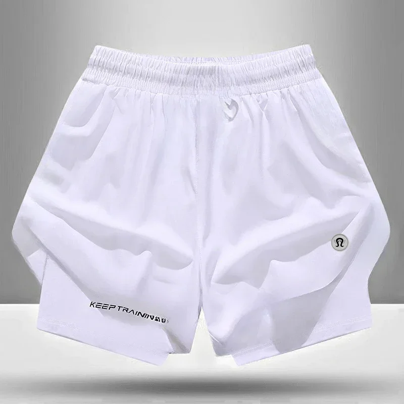 Quick-drying Summer Sports Shorts Men's and Women's Quick-drying Ice Silk Thin Yoga Fitness Training Three-point Pants