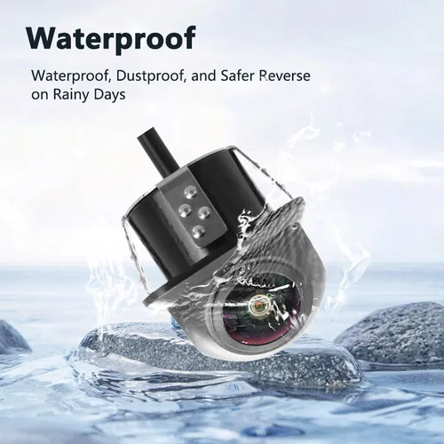 Imagen 2 del producto Cámara de Visión Trasera para Auto SMARTOUR, Visión Nocturna, Monitor de Estacionamiento, CCD Impermeable, Lente Ojo de Pez HD de 170 Grados