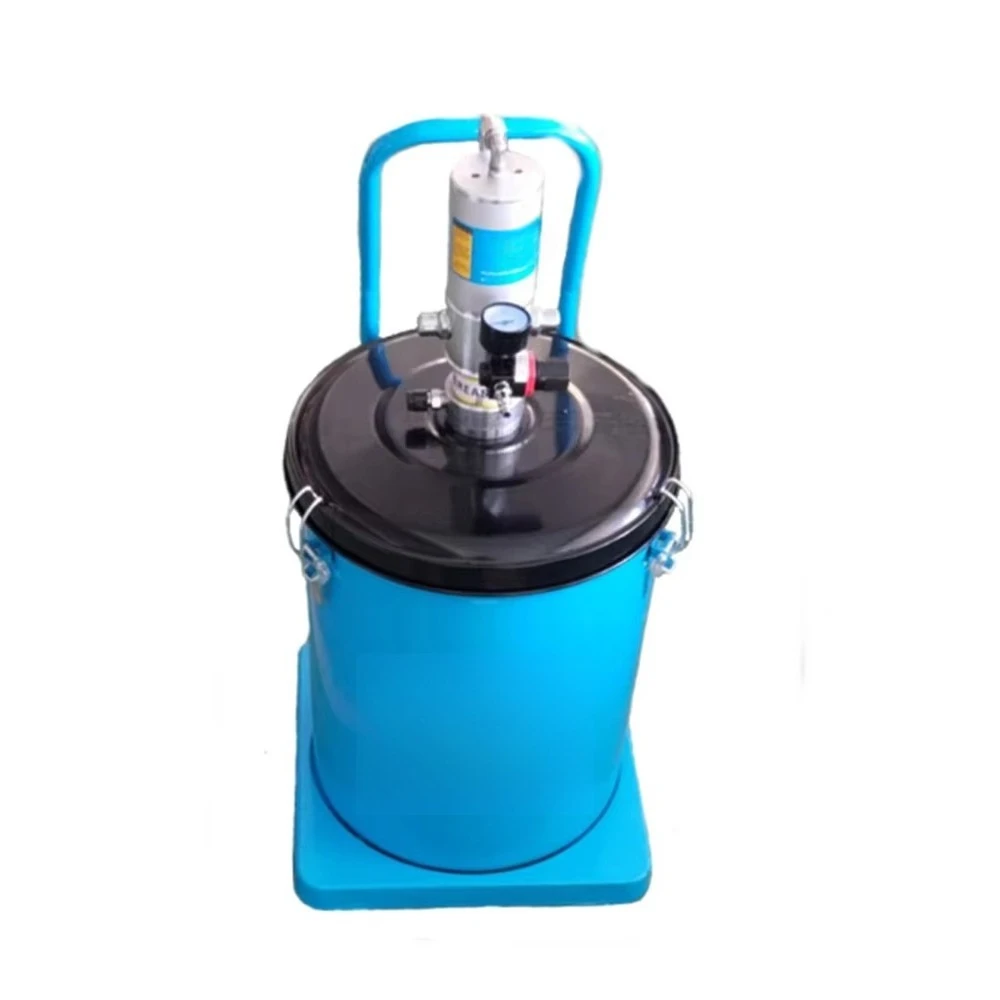 

50:1 High Pressure 35L Pneumatic Grease Pump Air Operated Bucket Grease Pump with Wheel Hose Nozzle