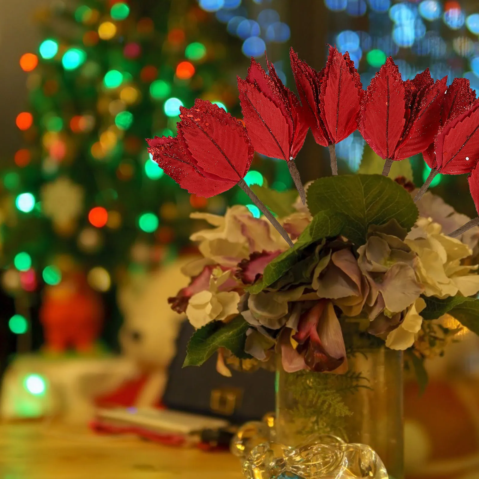 

6 Pcs Christmas Decorations Decorative Artificial Flowers Flora Fake for Floral