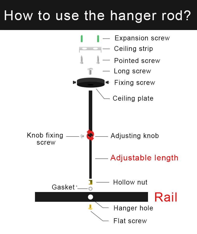 LED Track Light Rail 0.5M 1M Aluminum 2 Wire Electrified Rails With Spots Led Track Lamp Rail Track Lighting For Store Home
