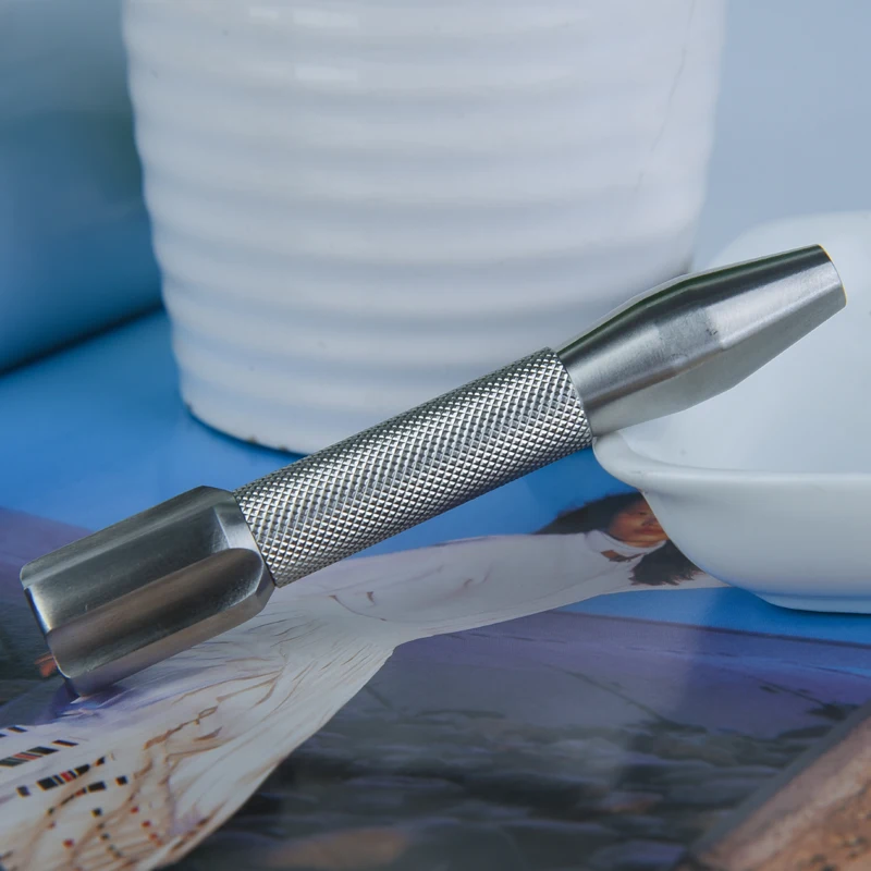 Yaqi Razzo Rocket-mango de afeitar de seguridad de acero inoxidable para hombres y mujeres, mango de maquinilla de afeitar de peine abierto clásico