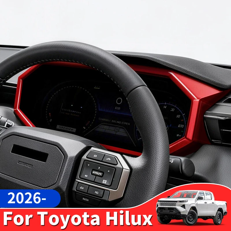 

For 2026 Toyota Hilux SR Dashboard Instrument Panel Decorative Frame Anti Scratch Protection Decoration Car Interior Accessories