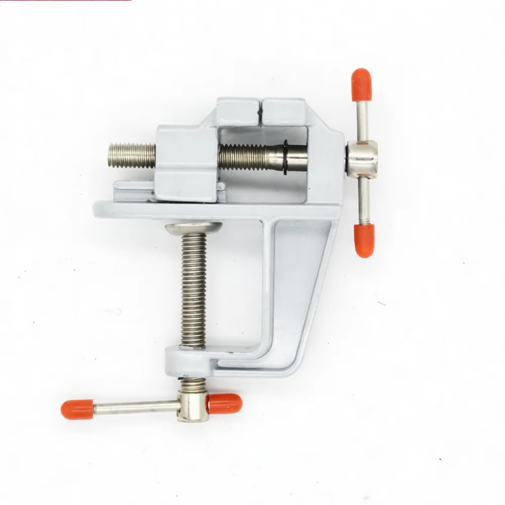 Small Aluminum Bench Vise Table Clamp For Crafting Jewelry Engraving Precision Workholding Tool Desktop Vice Gadget
