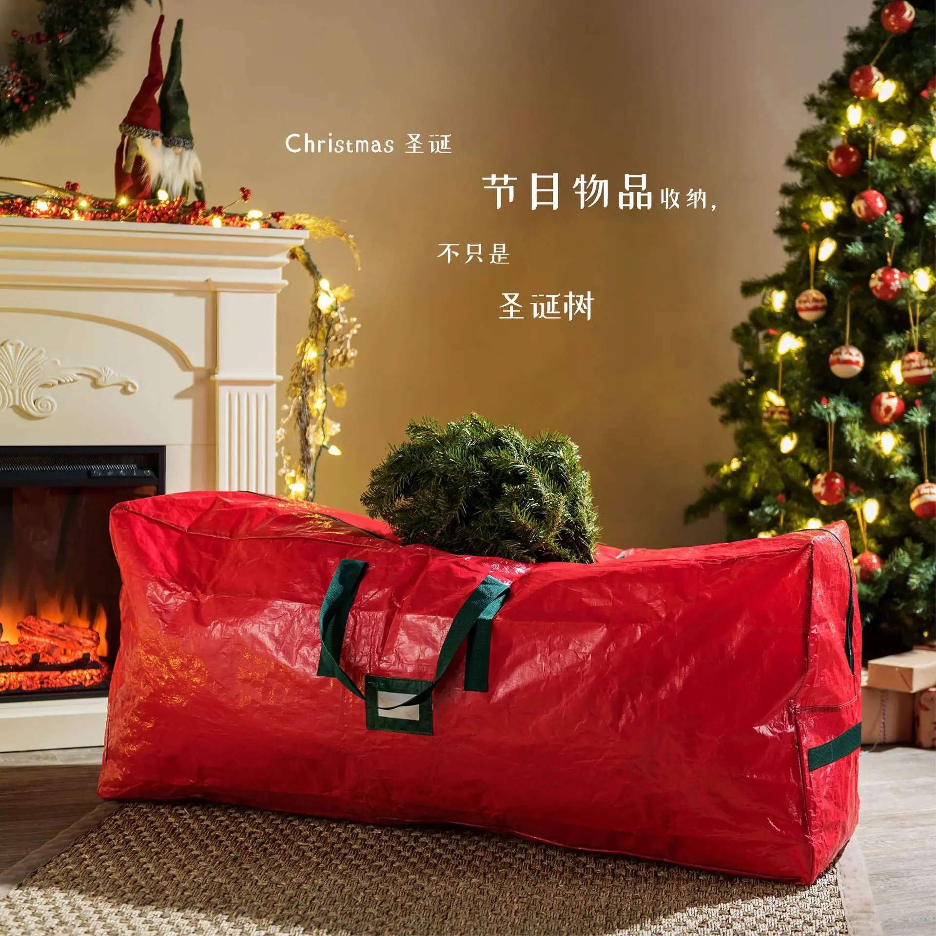 

Christmas Tree Storage Bag Holiday Items Outdoor Moisture-Proof Dustproof Portable Carrying Bag Large Capacity Moving Bag