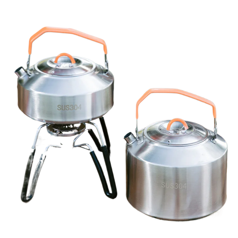 

Portable Stainless Steel Camping Tea Kettle for Outdoor Activities Mini Coffee Pot for Camping and Hiking