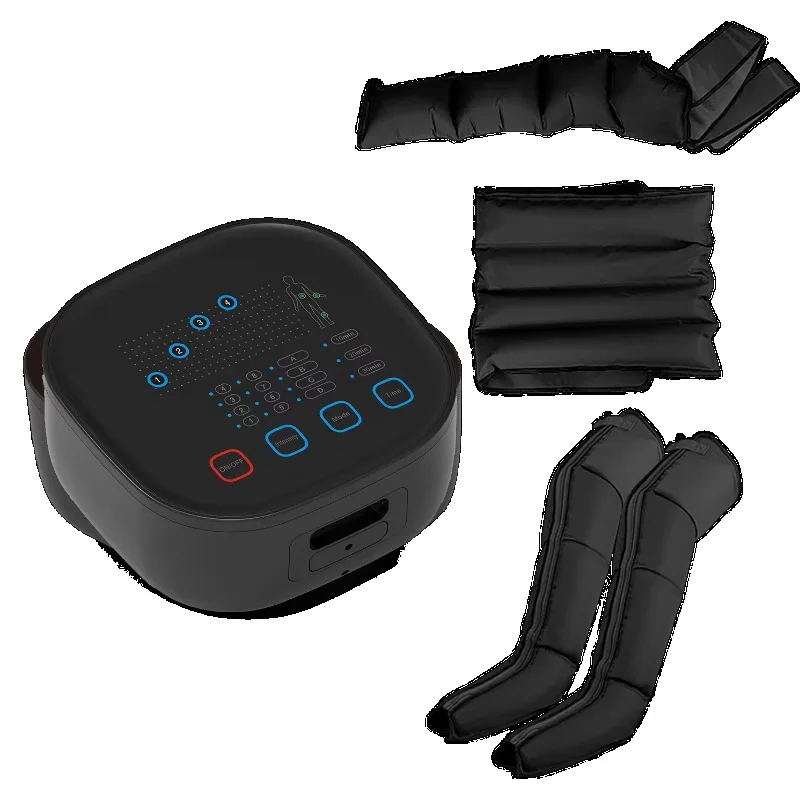 Recovery Pump Boots with LCD Touch Screen Full Set Arm Waist Leg Air Pressure Massage for Blood Circulation and Pain Relief