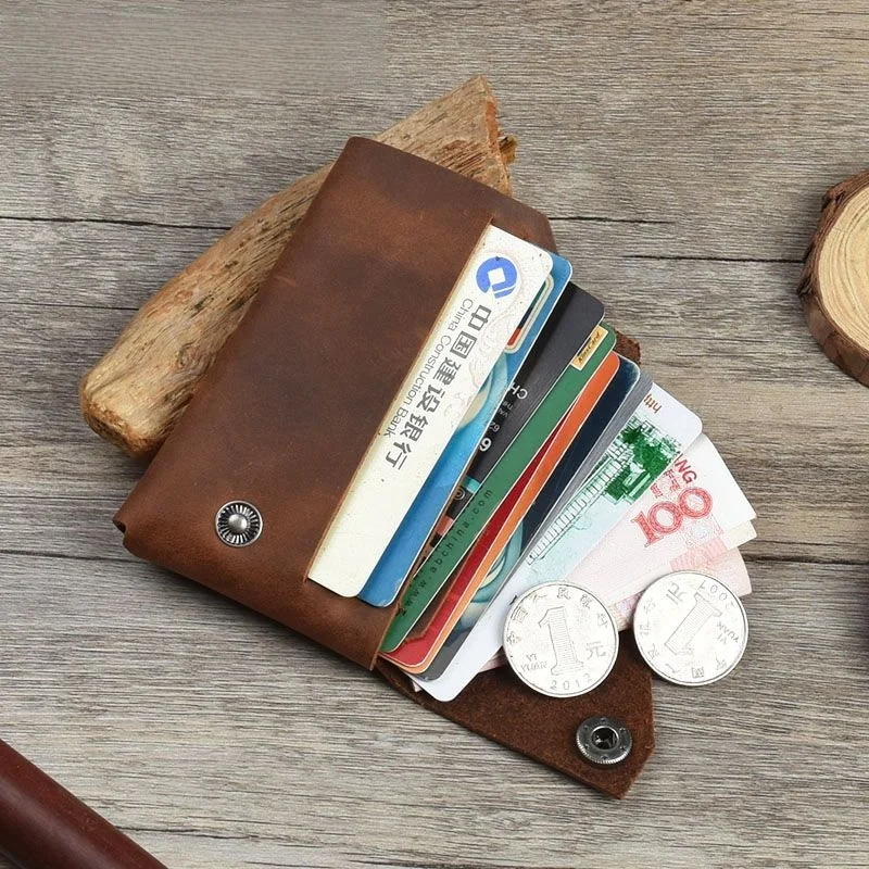 high-end-handmade-vintage-credit-card-holder-genuine-leather-women's-compact-simple-lightweight-business-card-case