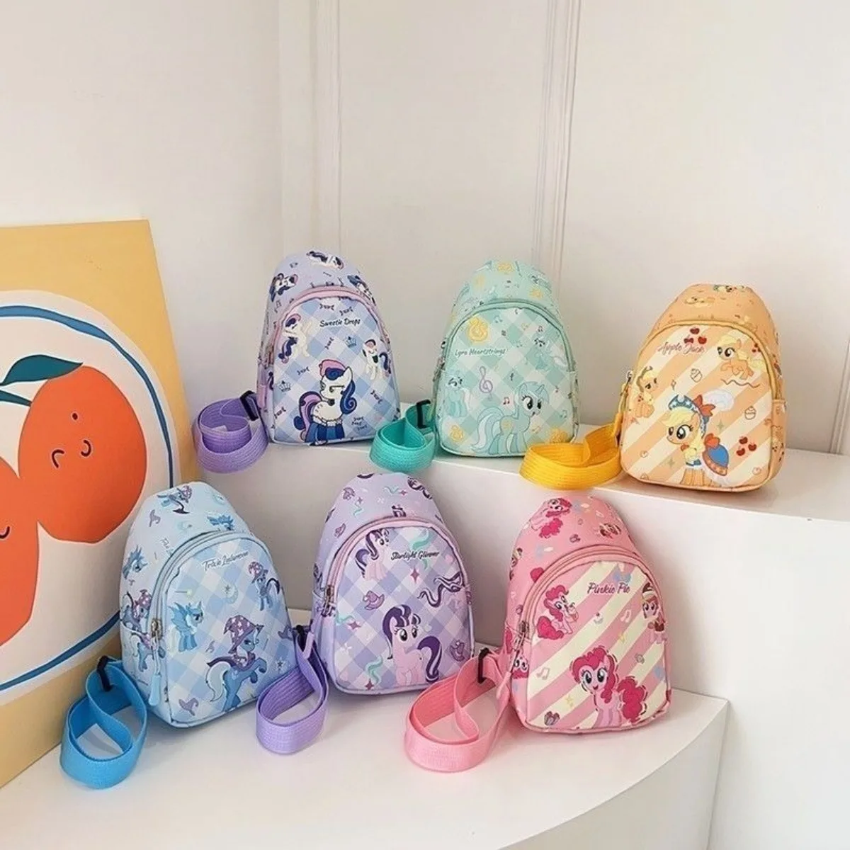 My Little Pony Crossbody Bag, Small Backpack, Cartoonish and Cute Mini Shoulder Bag, Coin Storage Pouch, Single Shoulder Bag