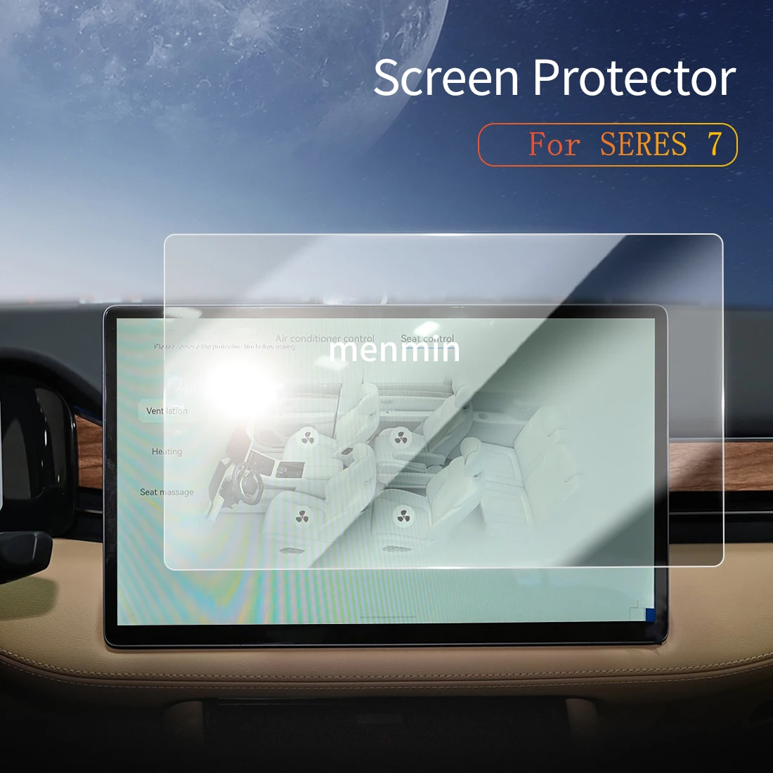 

Car Stickers Carplay Screen Protector Tempered Glass Protective Film Diaplay Navigation Auto Accessories For25 Sailux SERES7