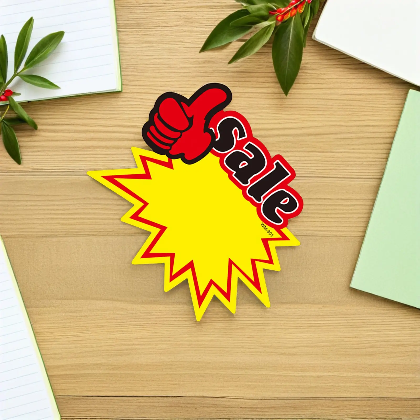 

50Pcs Premium Thick Paper Price Tags for Retail Shop Market Garage Sale Fundraiser Bright Color Advertising Stickers