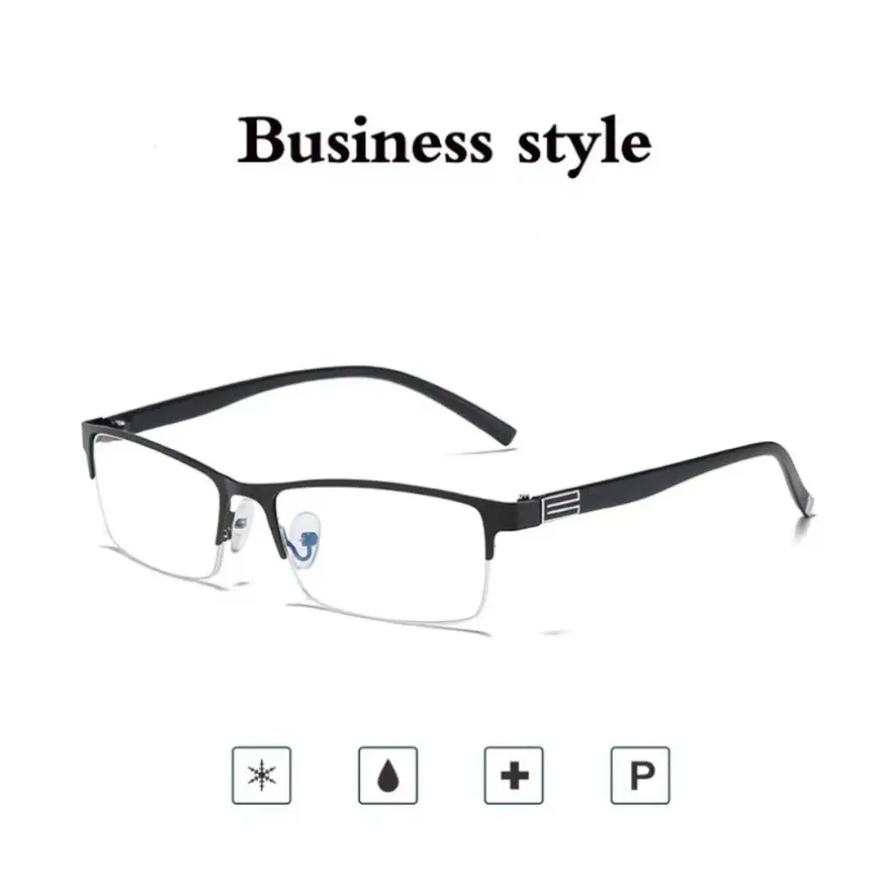 Retro Plastic Reading Glasses Black Grey Decorative Glasses Frame Glasses Rectangle Plain Glass Spectacles Men and Women