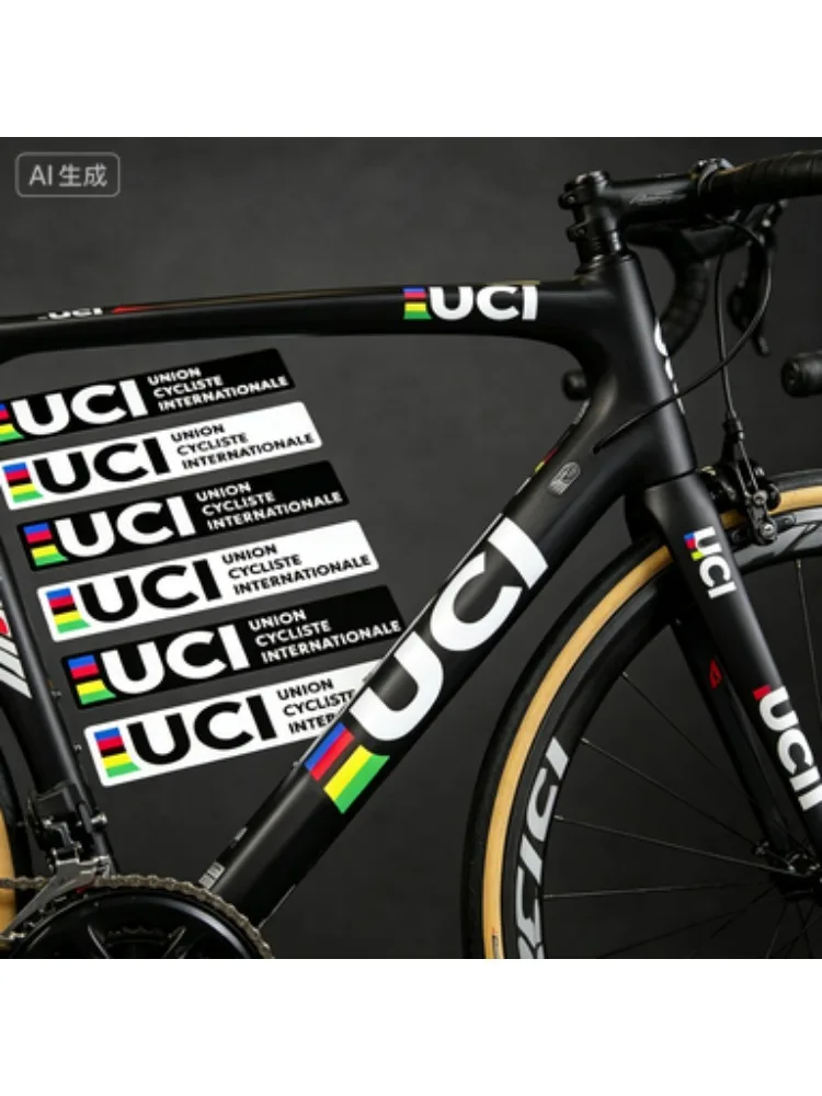 AliExpress NONE 6 sheets/piece, UCI Bicycle Stickers and Decorative Stickers - Suitable for Road Bikes, Motorcycles, Cars - Aerodynamic Design,