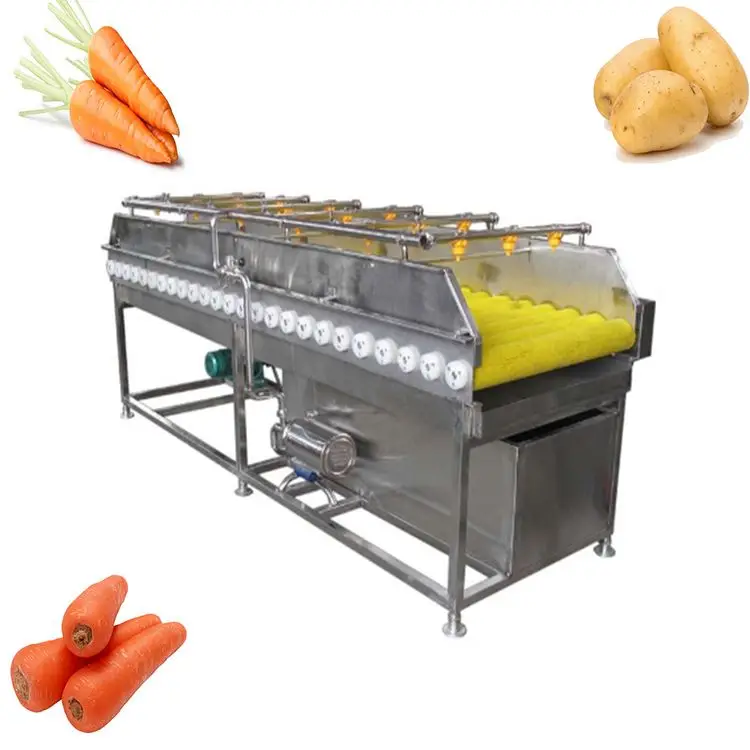 automatic leaf garlic potato cleaning onion palm dates fruit cleaner and washer air bubble vegetable washing machine