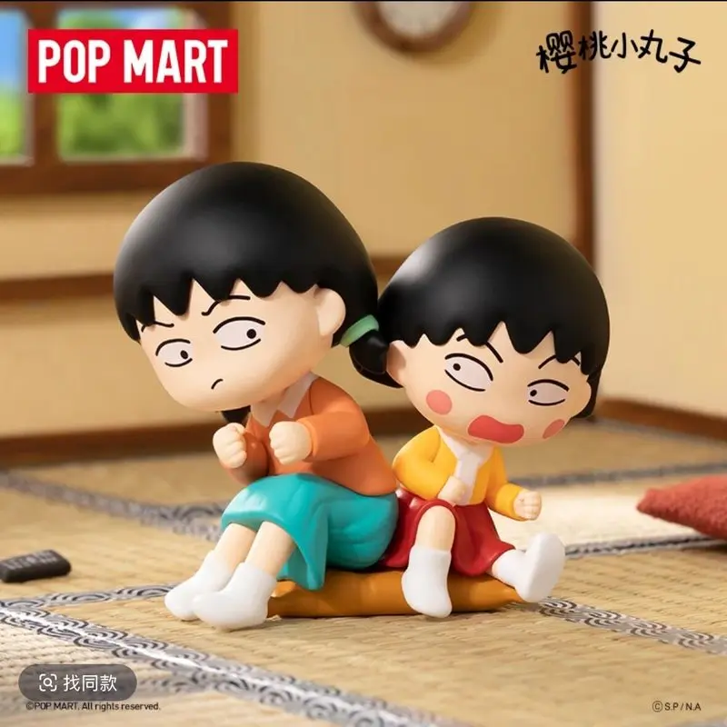 

POP MART Blind Box Chibi Maruko Chan The Time With You Series Surprise Mystery Box Action Figure Desktop Decor Birthday Gifts