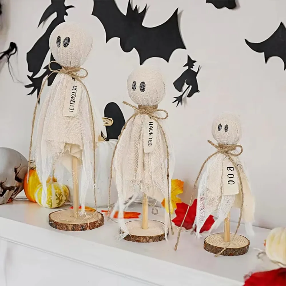 

Wooden Crafts Ghost Wooden Stand Spooky Design Unique Ornaments Spooky Wooden Decor Halloween Gothic Home Ambience Ornaments