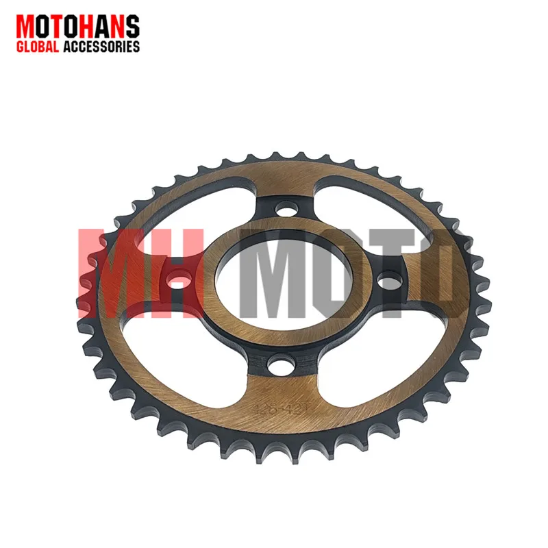 

MOTORCYCLE REAR SPROCKET 428-42T FOR JH125 CG125 GY200 TRAXX10 CB1 125 FT150 G GT GTS GTI DT150 SPORT FORZA150 FIERA150