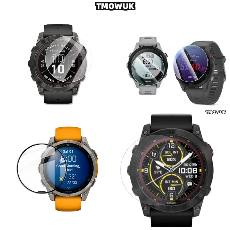 Ultra-Clear Premium Tempered Glass Screen Protector For Garmin Fenix 7 7S 7X Pro - 9H Bubble-Free Anti-Scratch