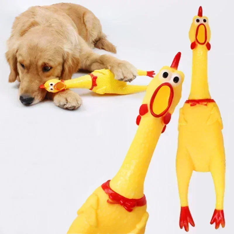 New Dogpool Pet Dog Toys Toys for Bathroom Squeak Toy Screaming Chicken Durian Squeezing Sound Things for Perroo Durable Funny