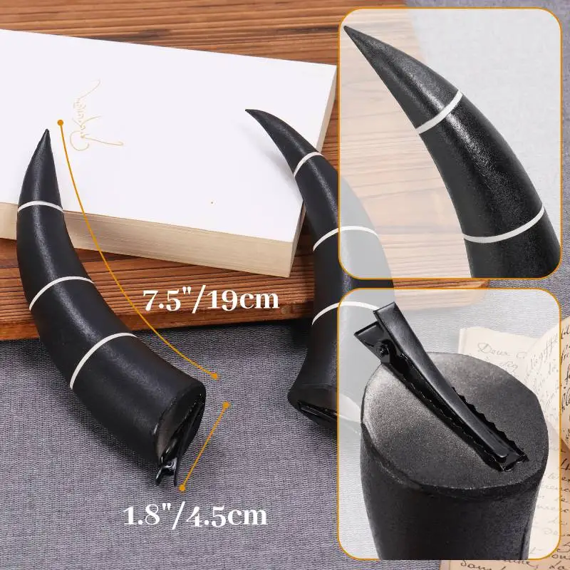 WENAM Millie Cosplay Hoorns met Clips Duivel Hoofdband voor Anime Kostuum voor Halloween Hotel Helluva Boss Millie Cosplay Hoorns Nieuwe