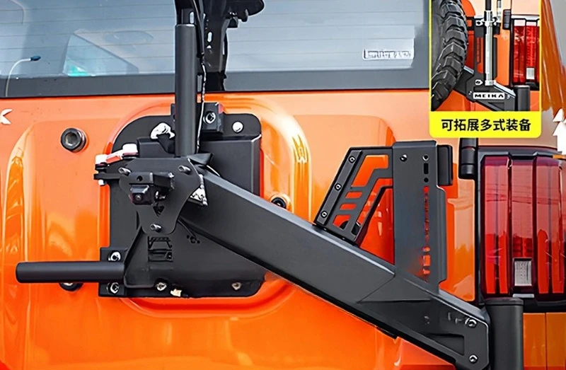 Spare tire bracket MK multifunctional rear license plate holder reversing light off-road ranger version accessories