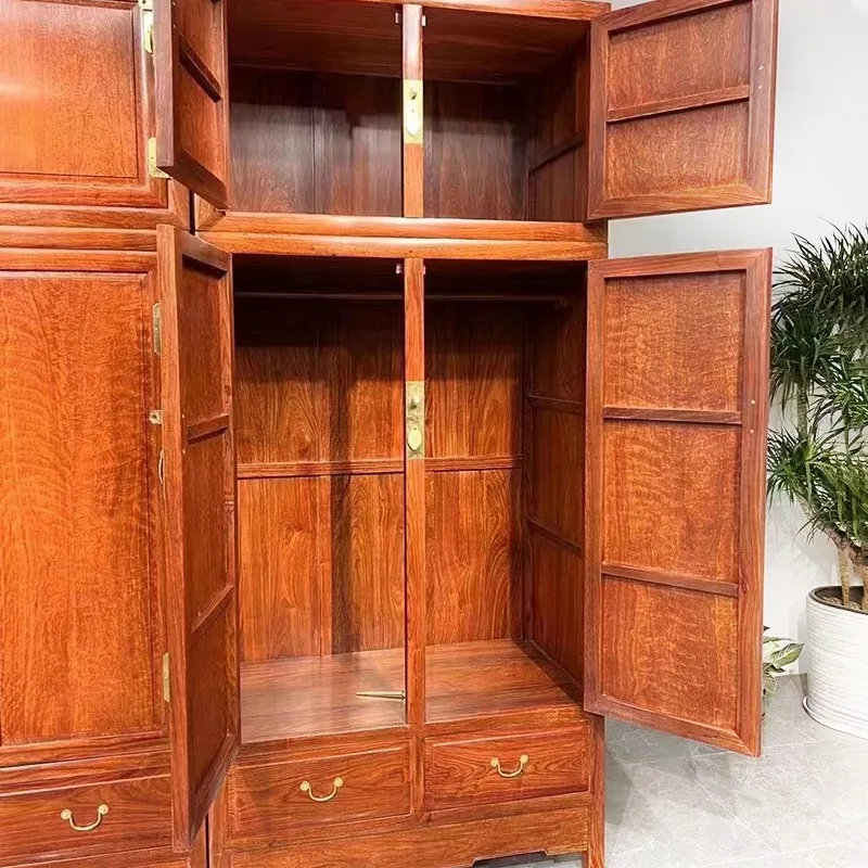 خزانة علوية على شكل زهرة بورمية صغيرة من خشب الكمثرى العطري، خشب الصندل الأحمر، تخزين راقي