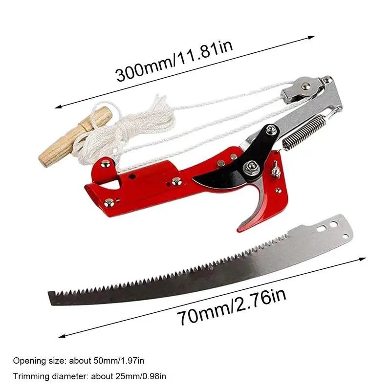 High-altitude Extension Lopper Branch Scissors Extendable Fruit Tree Pruning Saw Cutter  For Clipping High Fruit Branch