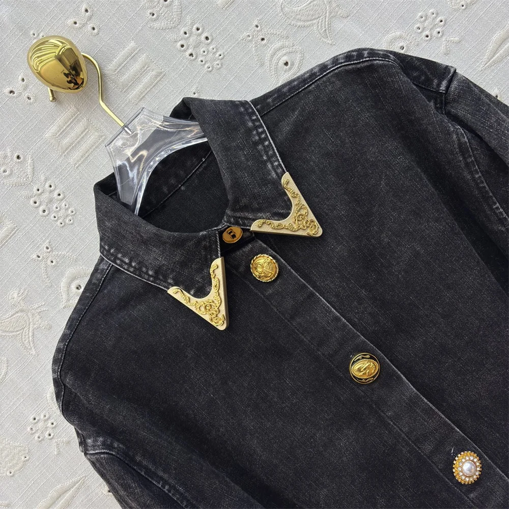 تنورة نسائية صيفية من قماش الدنيم لعام 2026 بإبزيم معدني، فستان أنيق للسيدات، موضة Y2K الجديدة، فستان الحفلات، حمالة صدر تنورة كاملة