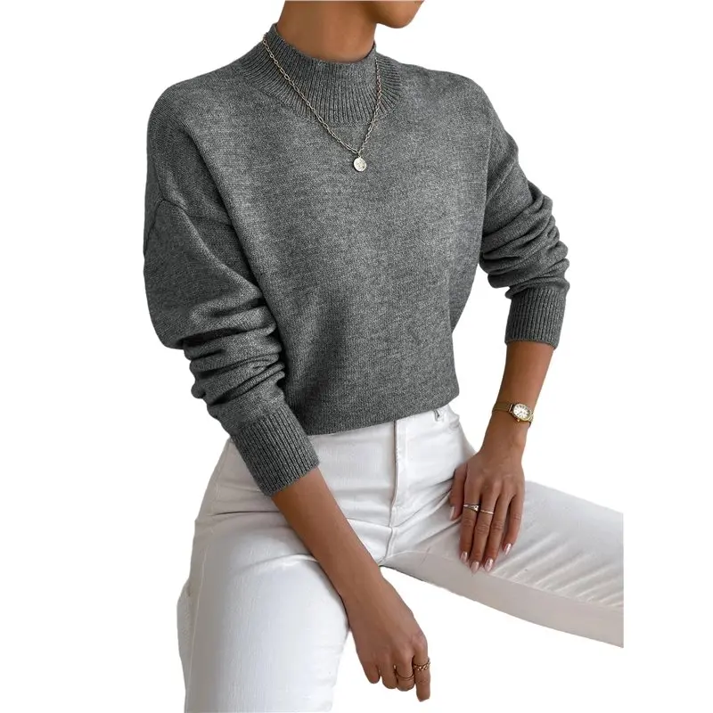 

CYL-Women's Seamless Sweater Ready To Wear Long Sleeve Knitted Pullover Tops