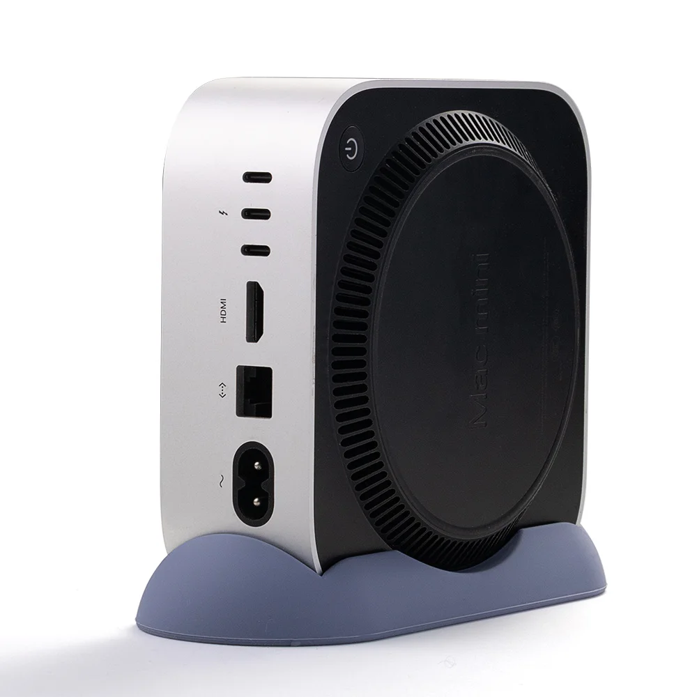Silicone Vertical Stand for Mac Mini M4 /M4 Pro 2024 Holder Heat Dissipation Bracket Desk Cradle Organizer Accessories