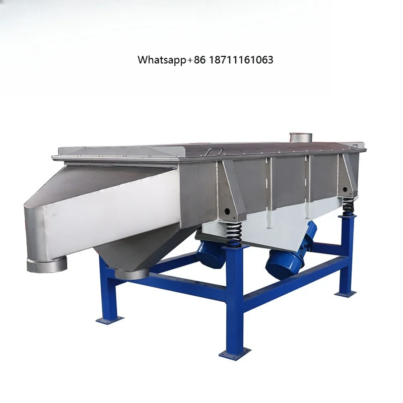 Linear Vibrating Screen Machine Industrial Sieving Equipment Chemical Food Grain Fine Particle Linear Grading Sieve