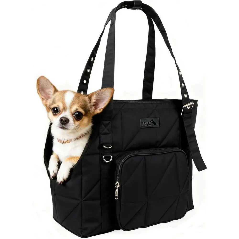 

Компактная переноска для маленьких собак и кошек весом до 10 фунтов, с регулируемым ремнем и жесткой опорной подставкой для путешествий.