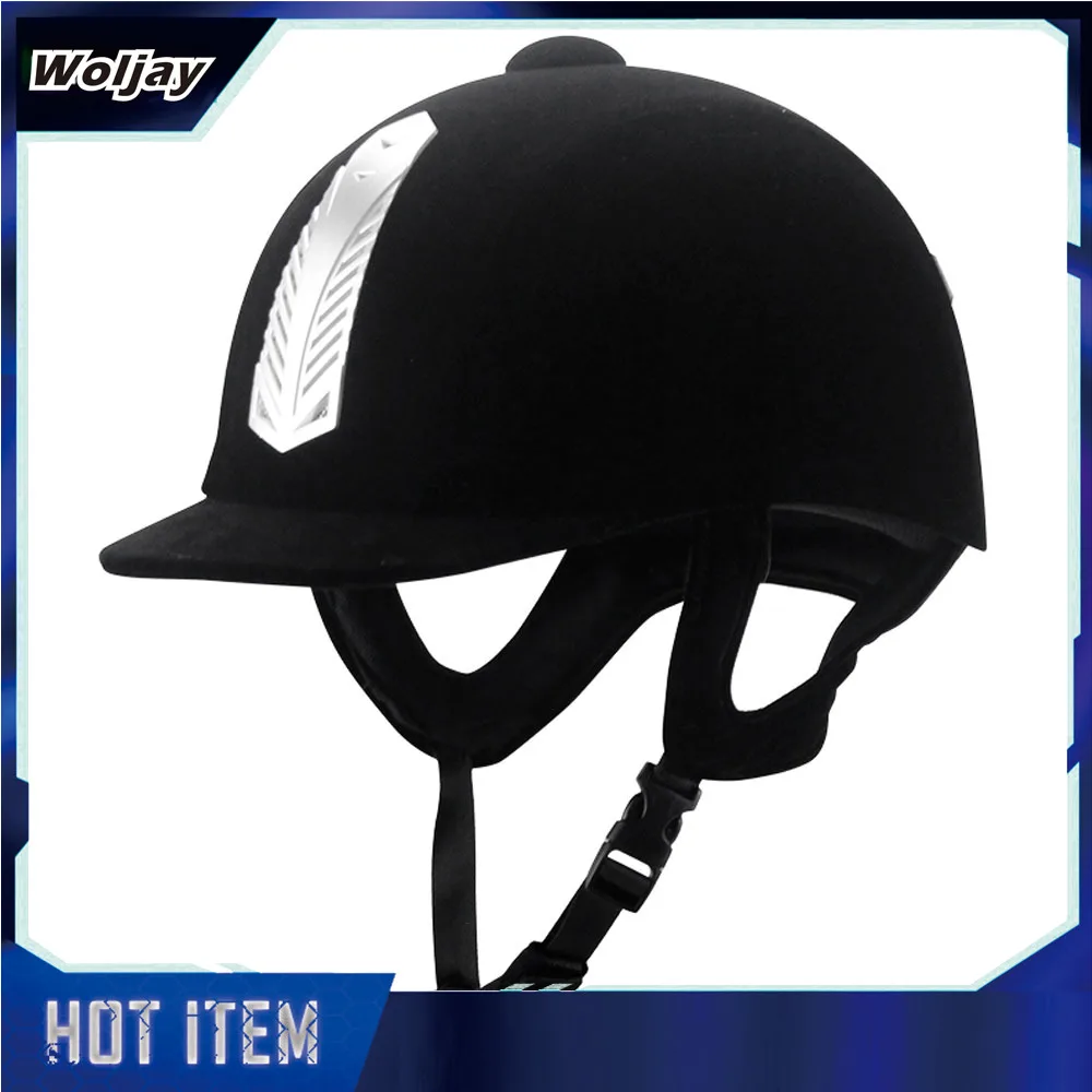 Equestrian Helmet Velvet Horse Riding Hat Sport Helmets with CE Certification for Men Women Children