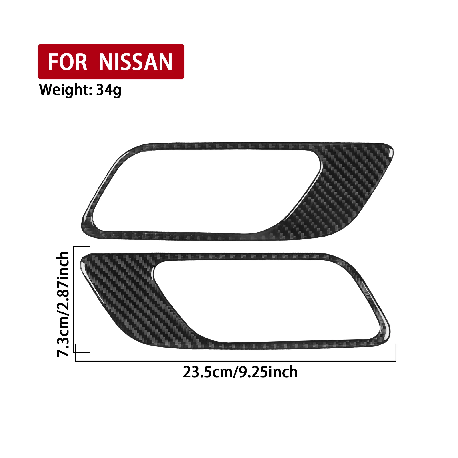 Real Carbon Fiber Auto Accessoires Voordeur Handvat Frame Trim Cover Zachte Sticker Voor Nissan X-Trail Rogue 2021 2022 2023 2024