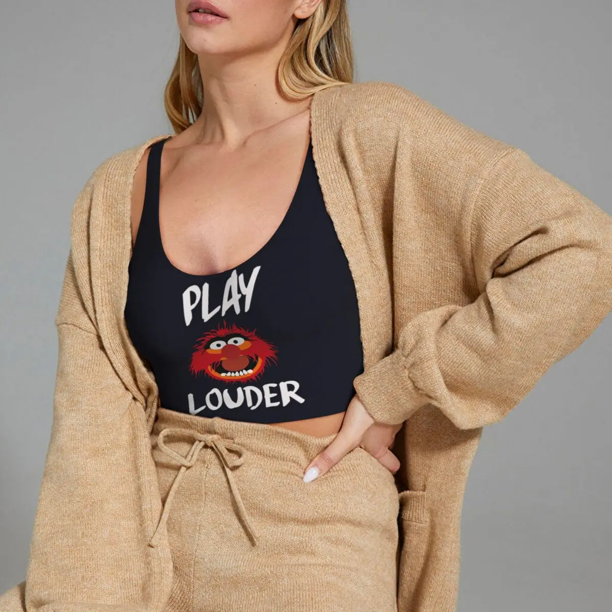 مخصص الحيوان الطبال المرأة سترة رياضية حمالات الصدر الصالة الرياضية تجريب عالية التأثير اليوغا المحاصيل تانك القمم #5