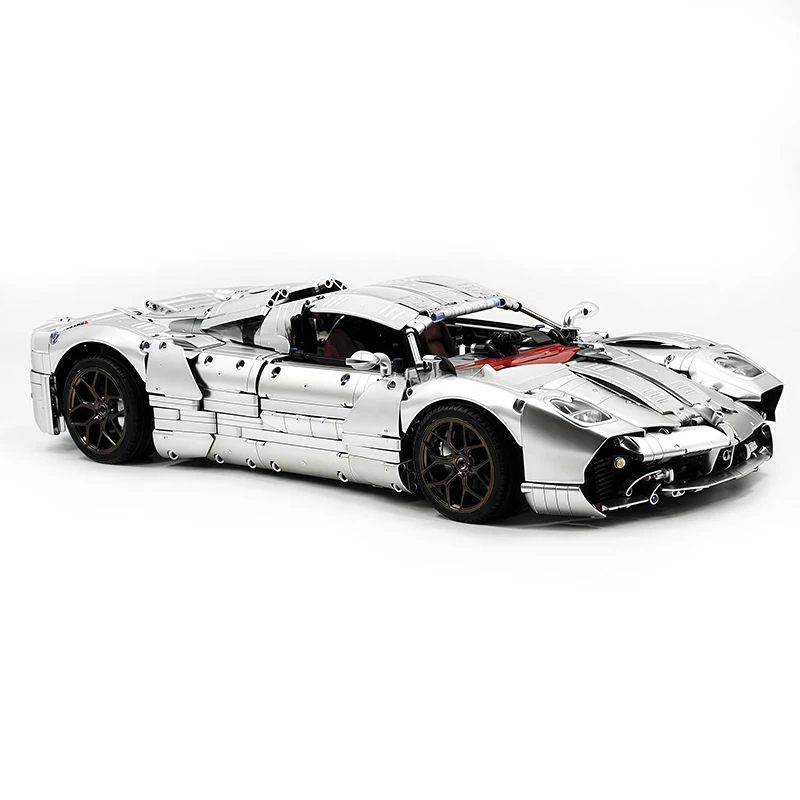 JIESTAR JJ9210 Argento Auto Sportiva Hypercar Modello Building Blocks Mattoni Puzzle Assemblaggio Giocattolo Per Bambini Compleanno Regalo Di Natale Per Bambini